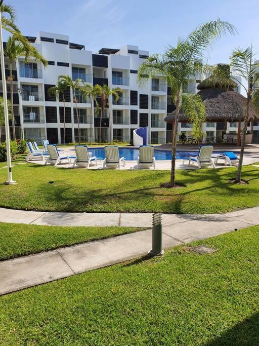 Departamento De Lujo En Manzanillo, Planta Baja Frente A La Alberca公寓 外观 照片